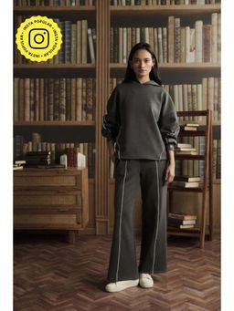 Muvazo - Slate Ease Grey Pants