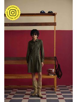 Muvazo - Olive Cinch Dress