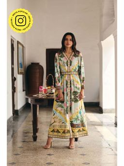 Muvazo - Coast flora Printed Dress