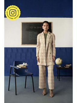 Muvazo - Monochrome Weave Blazer