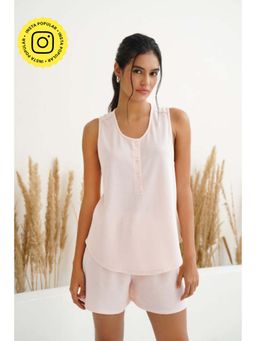 Muvazo - elan Nocturne Peach Shorts and Top Co-Ord Set