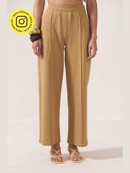 Muvazo - Sandstone Elegance Brown Pant