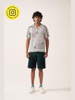 Muvazo - Pastel Green Shirt With Short Co-Ords