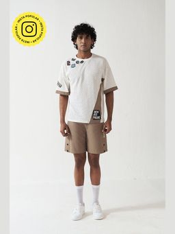 Muvazo - Drift Ivory Tee With Short Co-Ords
