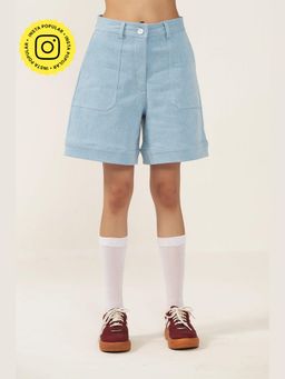 Muvazo - Blue Harbour High Rise Shorts