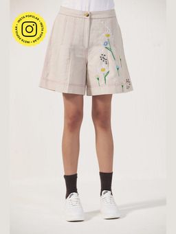 Muvazo - Beige Match Mood Shorts