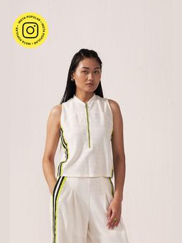 Muvazo - White Velocity Luxe Top