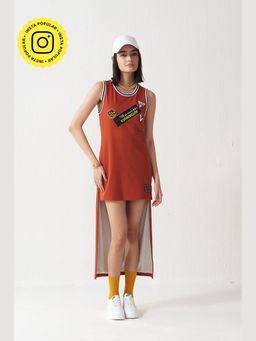 Muvazo - Slam Duck Shift Maroon Dress