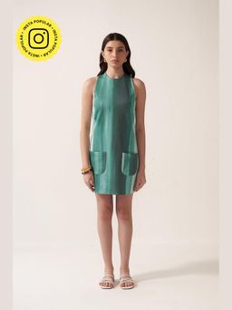 Muvazo - Ocean Mist Green Mini Dress