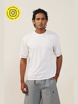 Muvazo - Printed White Tshirt