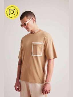 Muvazo - Clay Pocket Patch Brown T-shirt