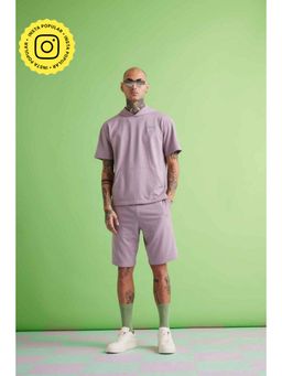 Muvazo - Essential Hooded Purple T-shirt