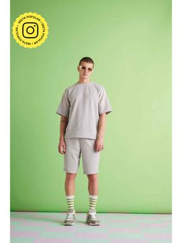 Muvazo - Power Waffle Grey T-shirt