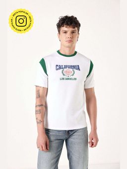 Muvazo - Cali Drip Oversized Unisex White T-shirt