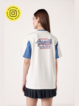 Muvazo - Original Oversized Unisex White T-shirt