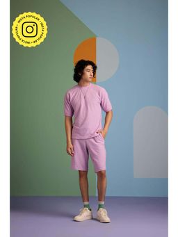 Muvazo - Lavender Knitted Stripes Co-Ord Sets