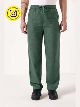 Muvazo - Green Air Born Linen Pant