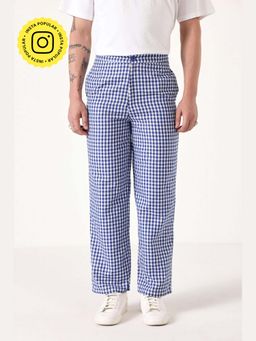 Muvazo - Blue Check' Him Out Pant
