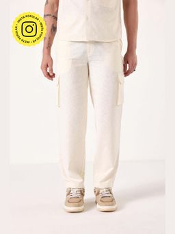 Muvazo - White Ecru Linen Pant