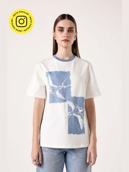 Muvazo - Feather Flex White Tshirt