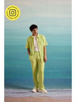 Muvazo - Green Cotton Stripes Co-Ord Sets