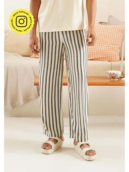 Muvazo - Striato Lounge Black Pants