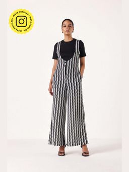 Muvazo - Black Cotton Stripes Co-Ords Sets