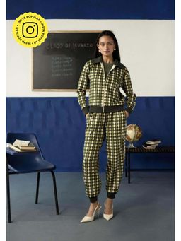 Muvazo - Green Scuba Geometric Co-Ords Sets
