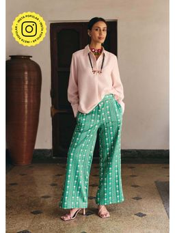 Muvazo - Green Pure Cotton Floral Co-Ords Sets