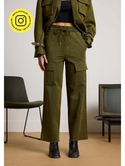 Muvazo - Green Alpine Denim Pant