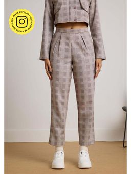 Muvazo - Grey Square Up Style Pant