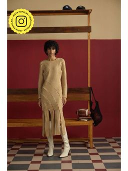 Muvazo - Brown Frosted Fringe Dress