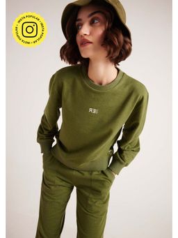 Muvazo - Green Cotton Sweatshirt