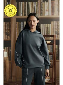 Muvazo - Grey Scuba Hoodie