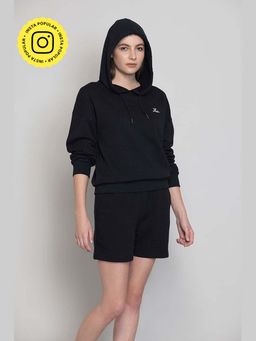 Muvazo - Black Pure Cotton Hoodie