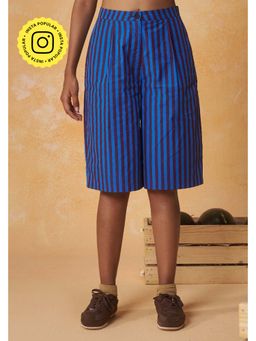 Muvazo - Royal Marina Stripe Long Shorts