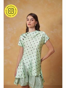 Muvazo - Polka Dot Printed Breeze Top