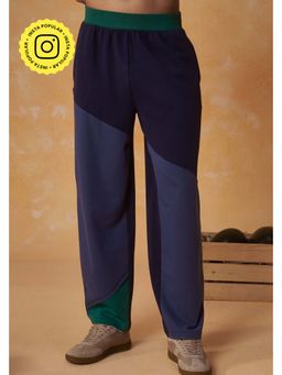 Muvazo - Apex Navy Blue Cotton Pants