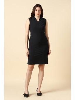 Allen Solly - Women Black Solid Formal Dress