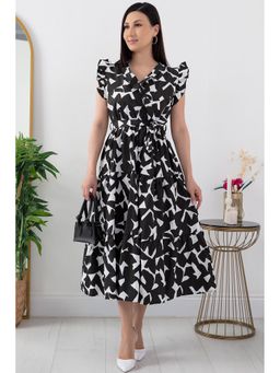 PIMU - V-Neck Maxi Dress With Belt