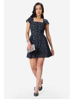 Virgio - Floral Linen Fit And Flare Gathered Mini Dress For Women