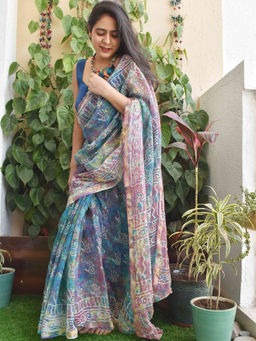 Sundarii - Rangeela Kota Doria Saree without Blouse