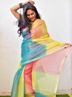 Sundarii - Rainbow Kota Saree without Blouse