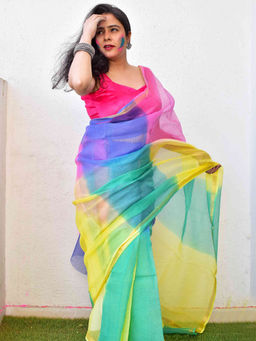 Sundarii - Gulaal Kota Saree without Blouse