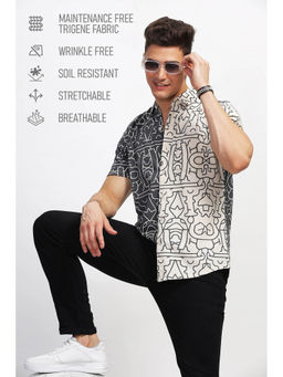 BULLMER - Men Multi-Color Trendy Regular Fit Printed Casual Shirt