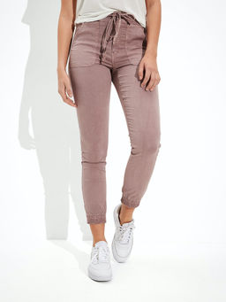 American Eagle - Women Purple High-waisted Jegging Jogger