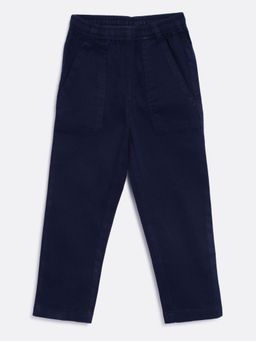 Campana - Boys Otto Pull On Cotton Trouser - Navy Blue