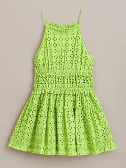 Hopscotch - Eyelet Garden Cotton Dress