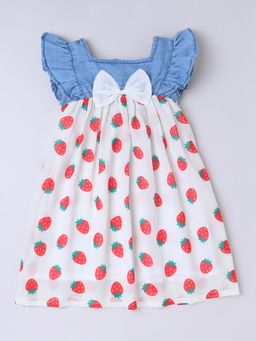 Hopscotch - Strawberry Magic Bow Front Dress