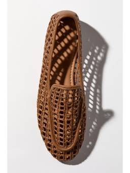 H&M - Women Brown Straw Loafers